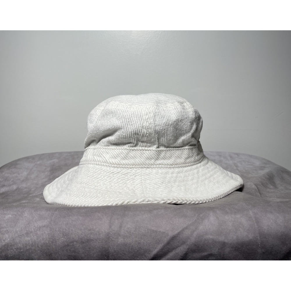 Brixton Bucket Hat Adult XS Small Corduroy White Cap Packable Cotton Wide Brim
